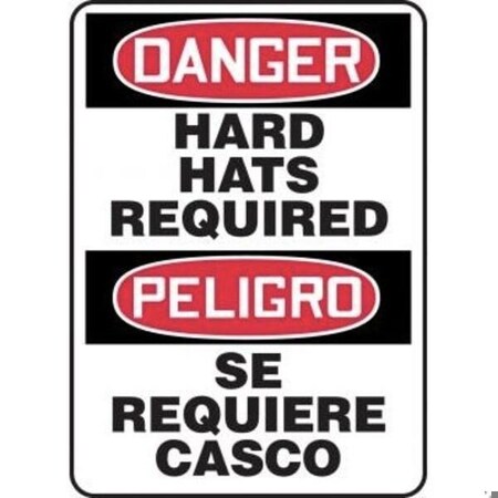 Accuform BILINGUAL OSHA DANGER Safety Sign HARD SBMPPA110VA